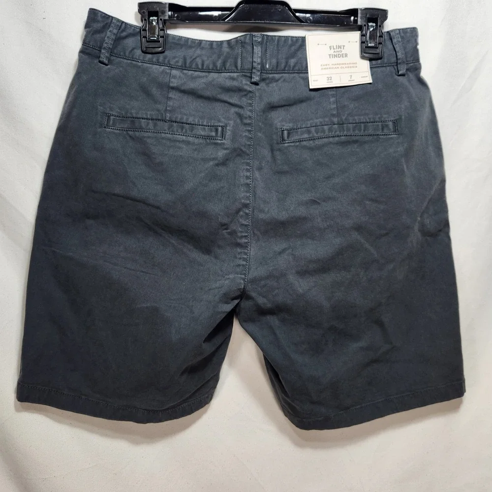 Flint  And Tinder Mens Shorts Size 32 Gray Chino Casual